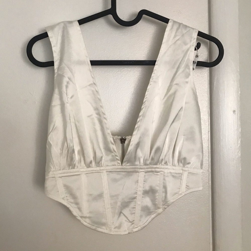 Missguided satin corset top
